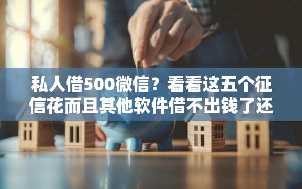 私人借500微信？看看这五个征信花而且其他软件借不出钱了还可以借到钱100%通过的平台