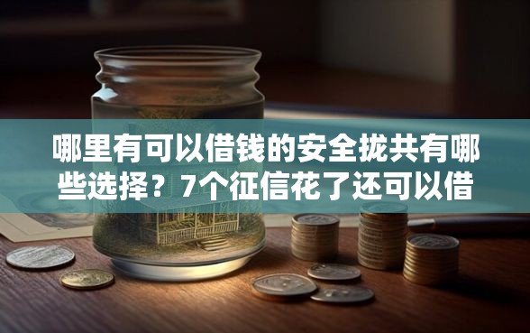 哪里有可以借钱的安全拢共有哪些选择？7个征信花了还可以借钱的平台详解