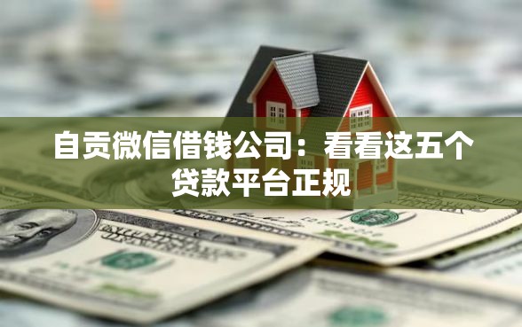 自贡微信借钱公司：看看这五个贷款平台正规