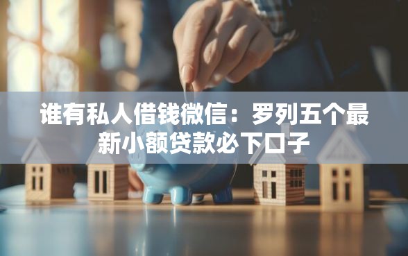 谁有私人借钱微信：罗列五个最新小额贷款必下口子