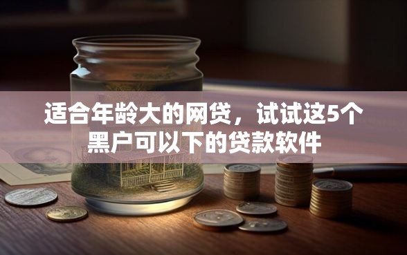 适合年龄大的网贷，试试这5个黑户可以下的贷款软件