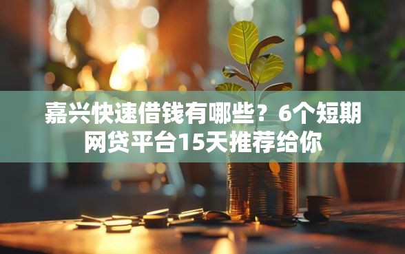 嘉兴快速借钱有哪些？6个短期网贷平台15天推荐给你
