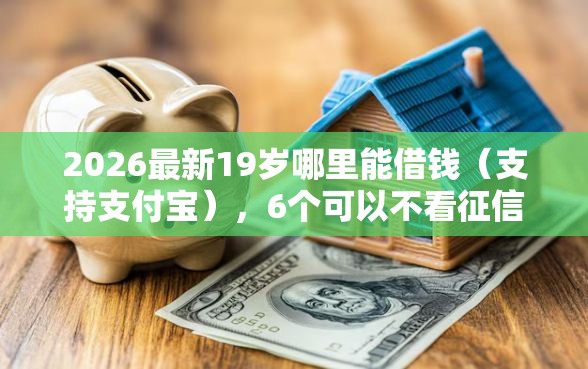 2026最新19岁哪里能借钱（支持支付宝），6个可以不看征信就能下款的平台无私分享