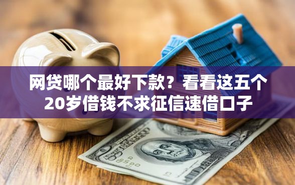网贷哪个最好下款？看看这五个20岁借钱不求征信速借口子