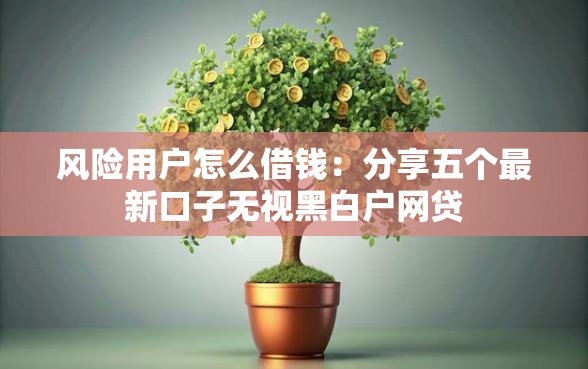 风险用户怎么借钱：分享五个最新口子无视黑白户网贷