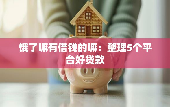 饿了嘛有借钱的嘛：整理5个平台好贷款