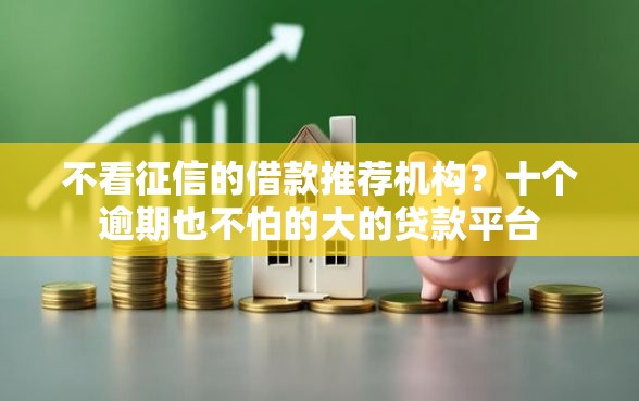 不看征信的借款推荐机构？十个逾期也不怕的大的贷款平台
