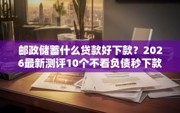 邮政储蓄什么贷款好下款？2026最新测评10个不看负债秒下款的网贷平台