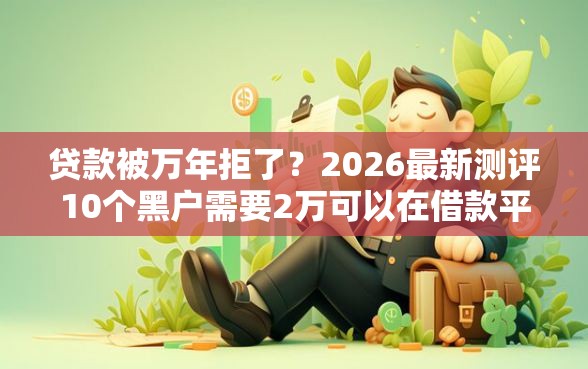 贷款被万年拒了？2026最新测评10个黑户需要2万可以在借款平台借款