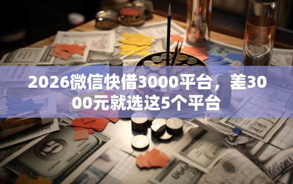 2026微信快借3000平台，差3000元就选这5个平台
