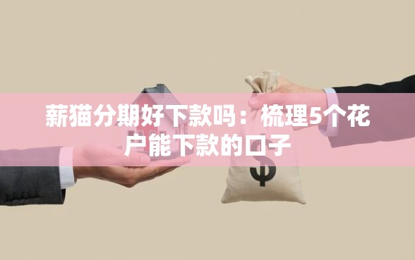 薪猫分期好下款吗：梳理5个花户能下款的口子