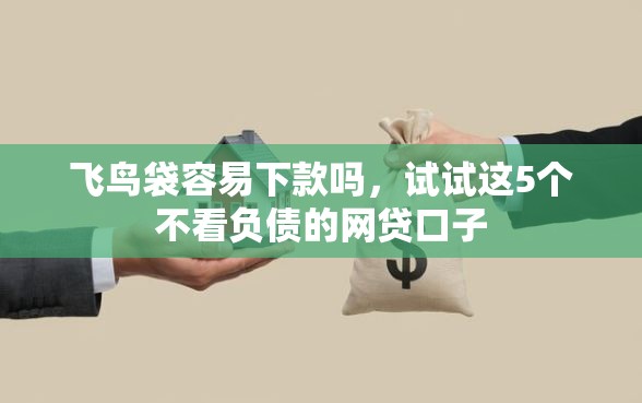 飞鸟袋容易下款吗，试试这5个不看负债的网贷口子