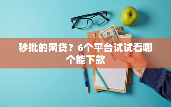 秒批的网贷？6个平台试试看哪个能下款