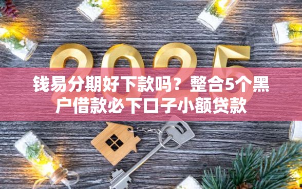 钱易分期好下款吗？整合5个黑户借款必下口子小额贷款