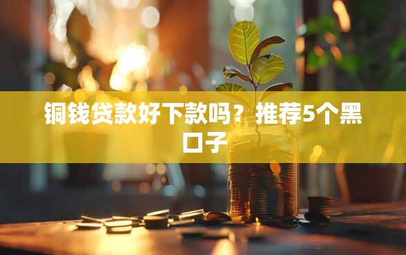 铜钱贷款好下款吗？推荐5个黑口子
