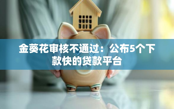金葵花审核不通过：公布5个下款快的贷款平台