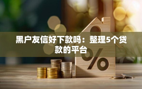 黑户友信好下款吗：整理5个贷款的平台