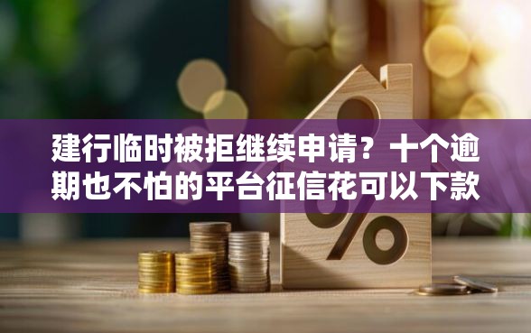 建行临时被拒继续申请？十个逾期也不怕的平台征信花可以下款