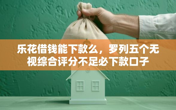 乐花借钱能下款么，罗列五个无视综合评分不足必下款口子