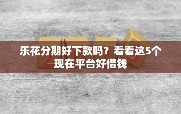 乐花分期好下款吗？看看这5个现在平台好借钱