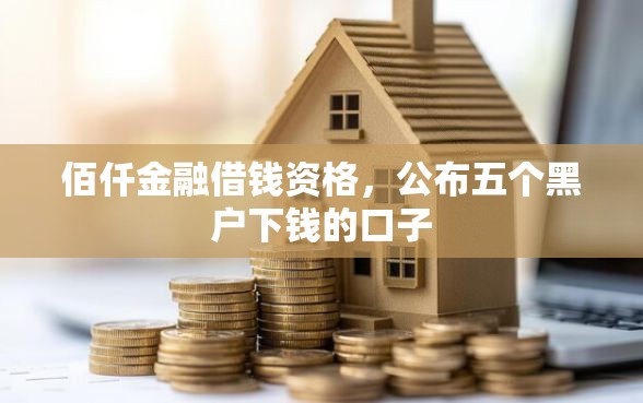 佰仟金融借钱资格，公布五个黑户下钱的口子