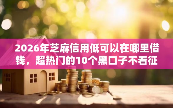 2026年芝麻信用低可以在哪里借钱，超热门的10个黑口子不看征信无视大数据推荐