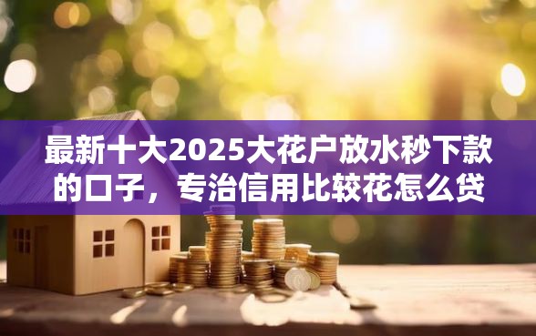 最新十大2025大花户放水秒下款的口子，专治信用比较花怎么贷款