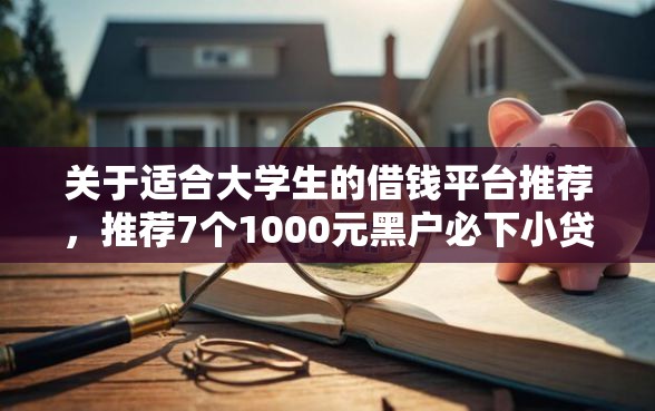 关于适合大学生的借钱平台推荐，推荐7个1000元黑户必下小贷给你