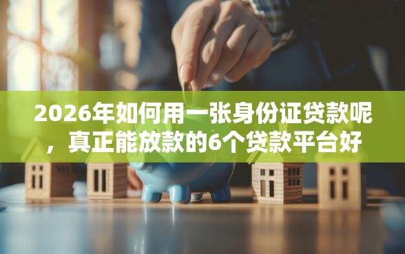 2026年如何用一张身份证贷款呢，真正能放款的6个贷款平台好下款不看征信推荐