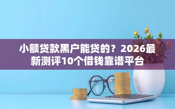 小额贷款黑户能贷的？2026最新测评10个借钱靠谱平台