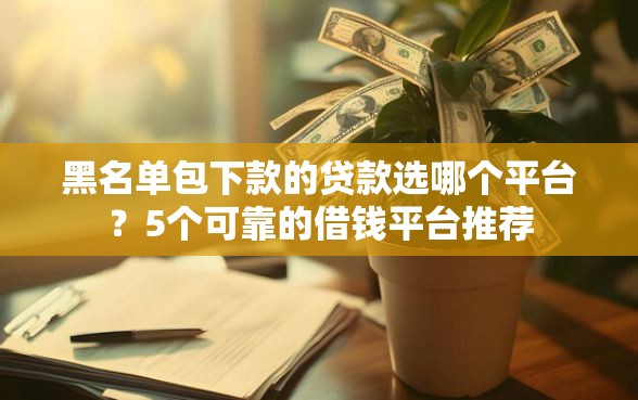 黑名单包下款的贷款选哪个平台？5个可靠的借钱平台推荐