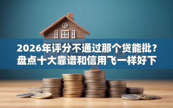 2026年评分不通过那个贷能批？盘点十大靠谱和信用飞一样好下款的口子