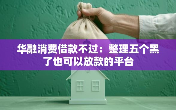 华融消费借款不过：整理五个黑了也可以放款的平台