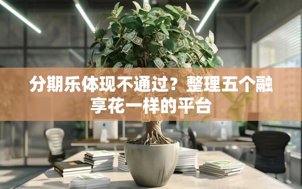 分期乐体现不通过？整理五个融享花一样的平台