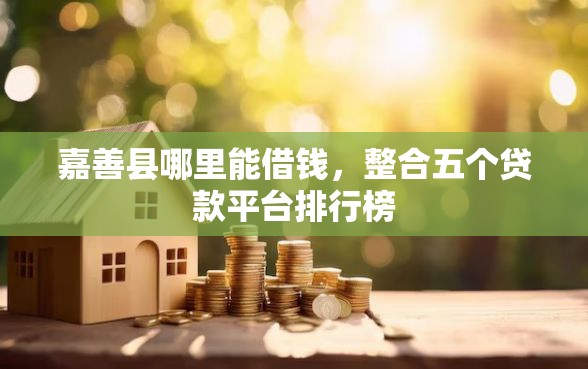 嘉善县哪里能借钱，整合五个贷款平台排行榜