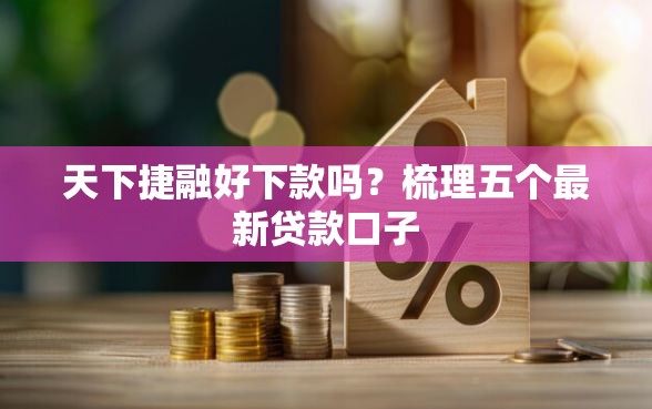 天下捷融好下款吗？梳理五个最新贷款口子