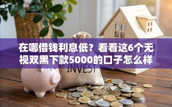 在哪借钱利息低？看看这6个无视双黑下款5000的口子怎么样