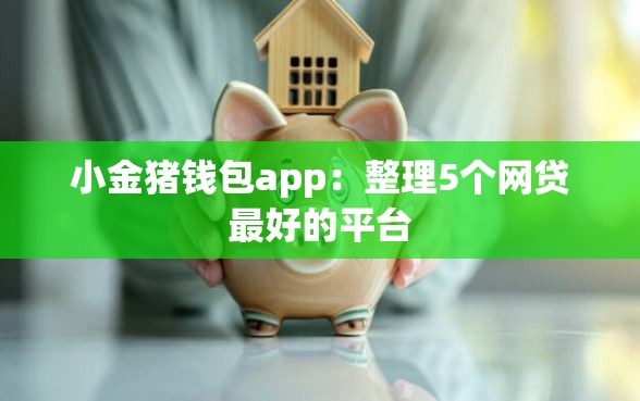 小金猪钱包app：整理5个网贷最好的平台