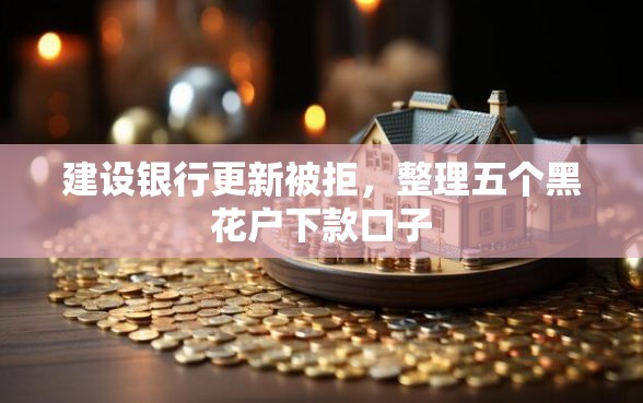 建设银行更新被拒，整理五个黑花户下款口子