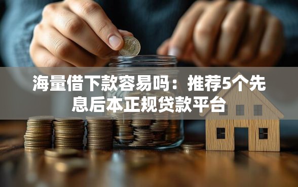 海量借下款容易吗：推荐5个先息后本正规贷款平台