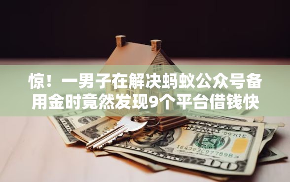 惊！一男子在解决蚂蚁公众号备用金时竟然发现9个平台借钱快，事后分享了出来