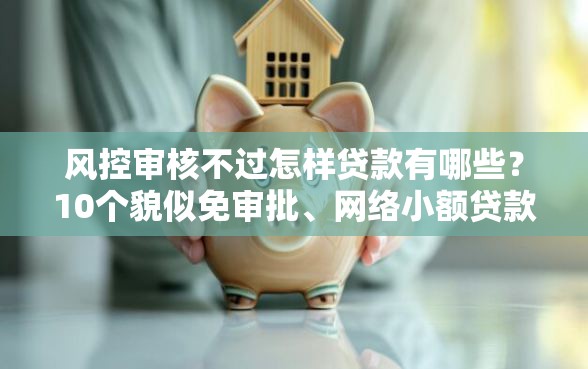 风控审核不过怎样贷款有哪些？10个貌似免审批、网络小额贷款平台合集