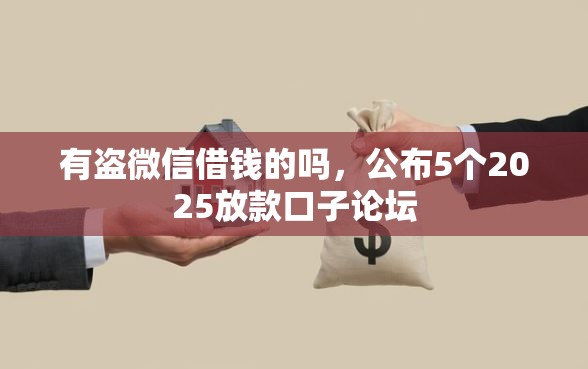 有盗微信借钱的吗，公布5个2025放款口子论坛