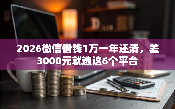 2026微信借钱1万一年还清，差3000元就选这6个平台