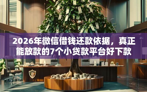 2026年微信借钱还款依据，真正能放款的7个小贷款平台好下款推荐