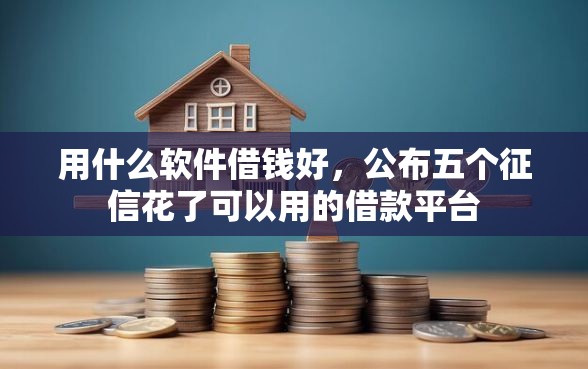 用什么软件借钱好，公布五个征信花了可以用的借款平台