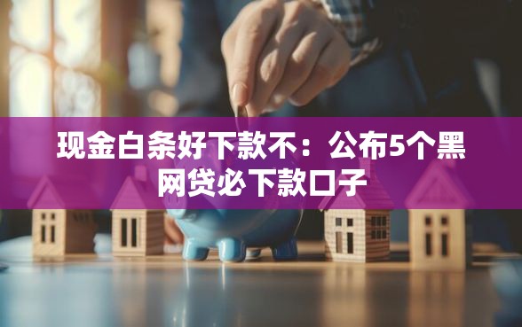 现金白条好下款不：公布5个黑网贷必下款口子