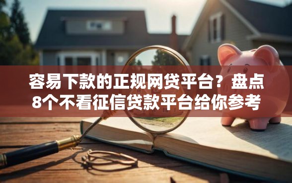 容易下款的正规网贷平台？盘点8个不看征信贷款平台给你参考