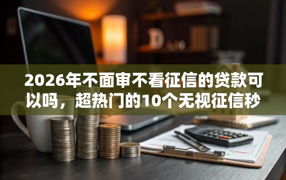 2026年不面审不看征信的贷款可以吗，超热门的10个无视征信秒下款的口子推荐