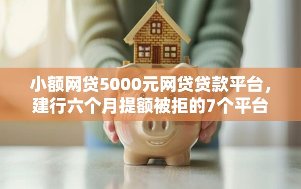 小额网贷5000元网贷贷款平台，建行六个月提额被拒的7个平台介绍